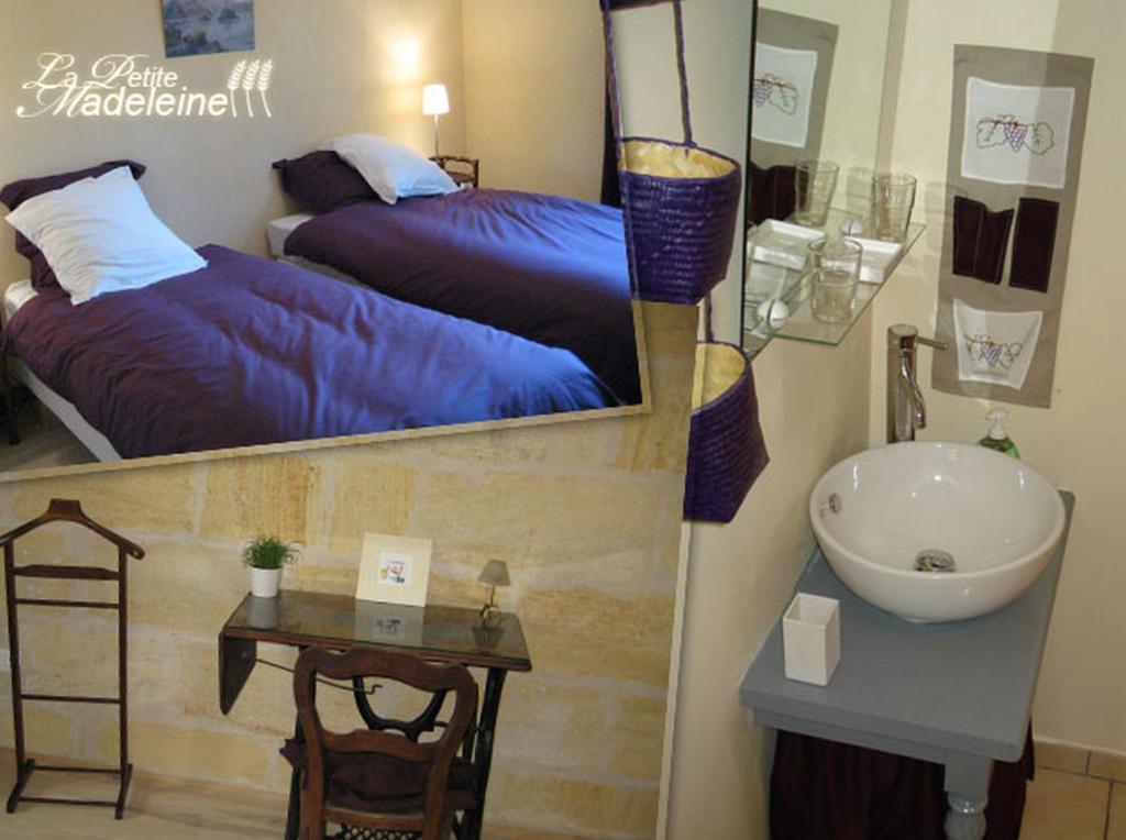 La Petite Madeleine Otel Castillon-la-Bataille Oda fotoğraf